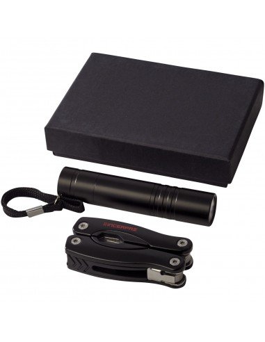 Scout multi-function knife and LED flashlight set