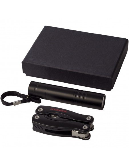 Scout multi-function knife and LED flashlight set