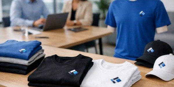 Marškinėliai su įmonės logotipu