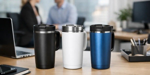 Personalizuoti termo puodeliai biurui