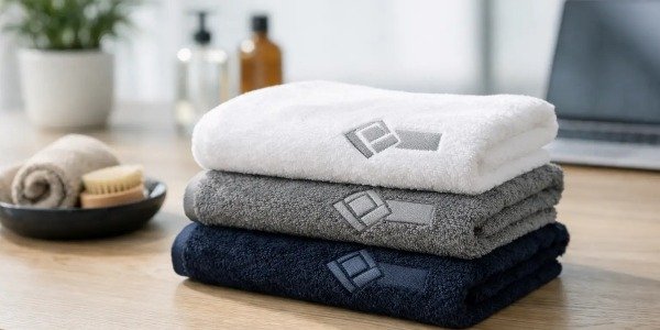 Rankšluosčiai su logotipu verslui